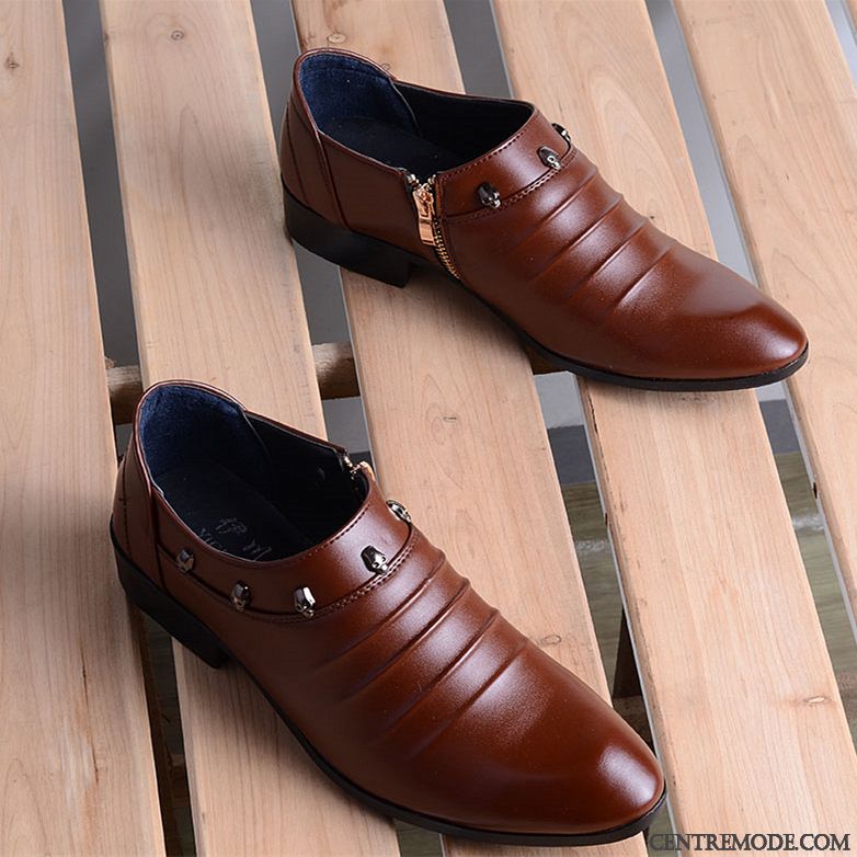 Boots Cuir Homme Soldes Chocolat Bleu Cobalt, Magasin De Derbies Pour Homme