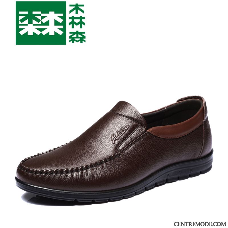 Boots En Cuir Homme Marron Noir, Derbies En Ligne Homme Soldes