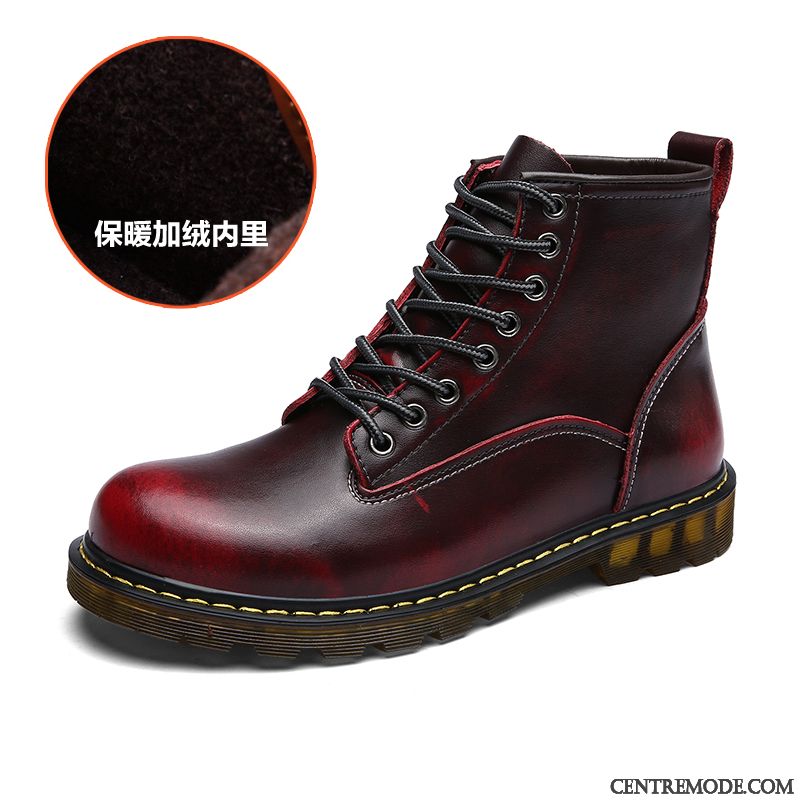 Boots Homme De Marque En Vente, Bottes Homme Marron Cuir Pierre Brun