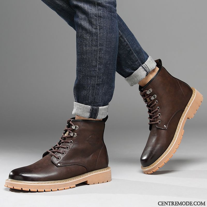 Bottes Caoutchouc Homme Vert Émeraude Tomate, Bottes En Daim Homme