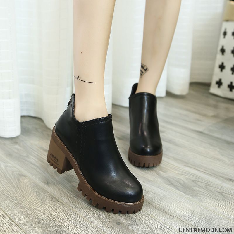 Bottes D Hiver Pour Femmes En Solde Bleu Aigue-marine Darkviolet, Bottines Noir A Talon France