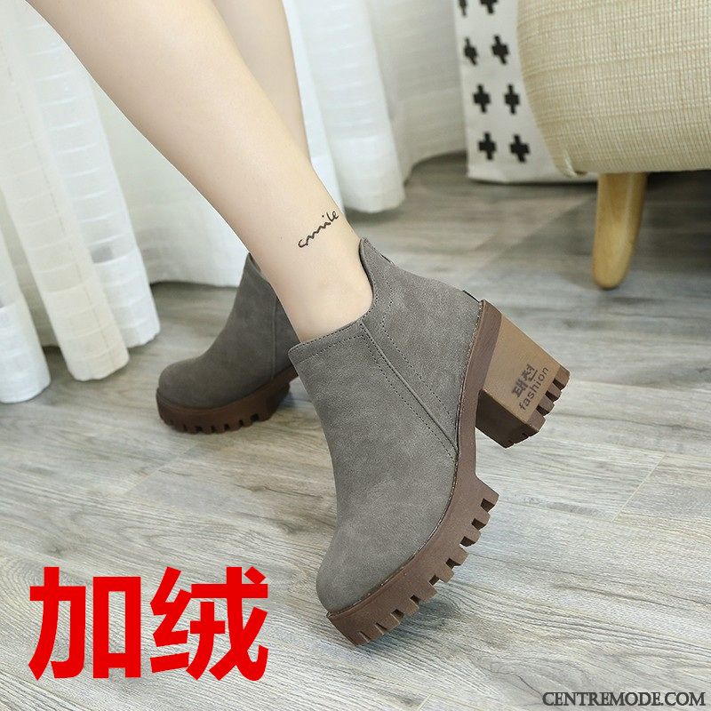 Bottes D Hiver Pour Femmes En Solde Bleu Aigue-marine Darkviolet, Bottines Noir A Talon France