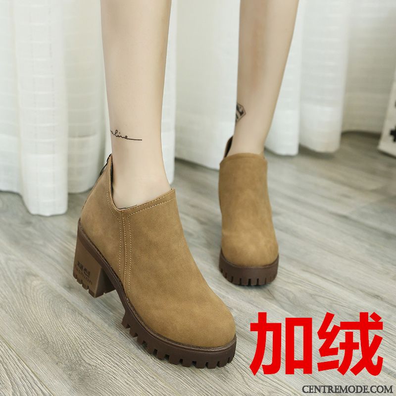 Bottes D Hiver Pour Femmes En Solde Bleu Aigue-marine Darkviolet, Bottines Noir A Talon France