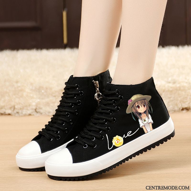 Bottes En Soldes Skate, Chaussure Skate Femme Grande Taille Vert Mousse Blanc