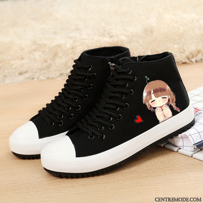 Bottes En Soldes Skate, Chaussure Skate Femme Grande Taille Vert Mousse Blanc