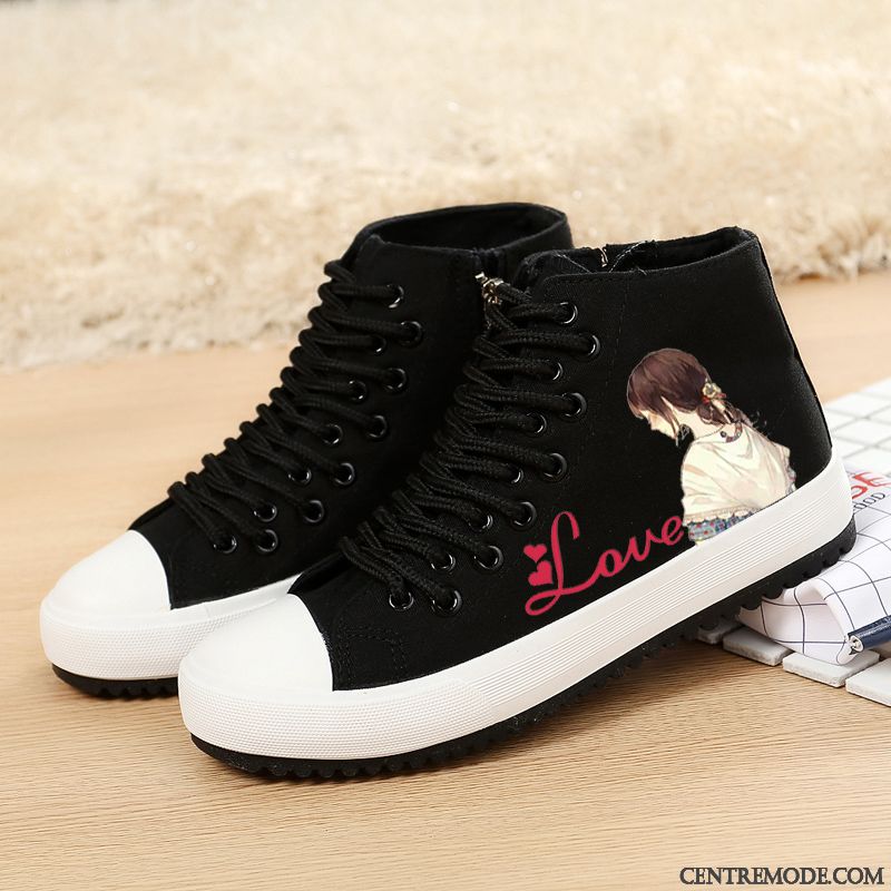 Bottes En Soldes Skate, Chaussure Skate Femme Grande Taille Vert Mousse Blanc