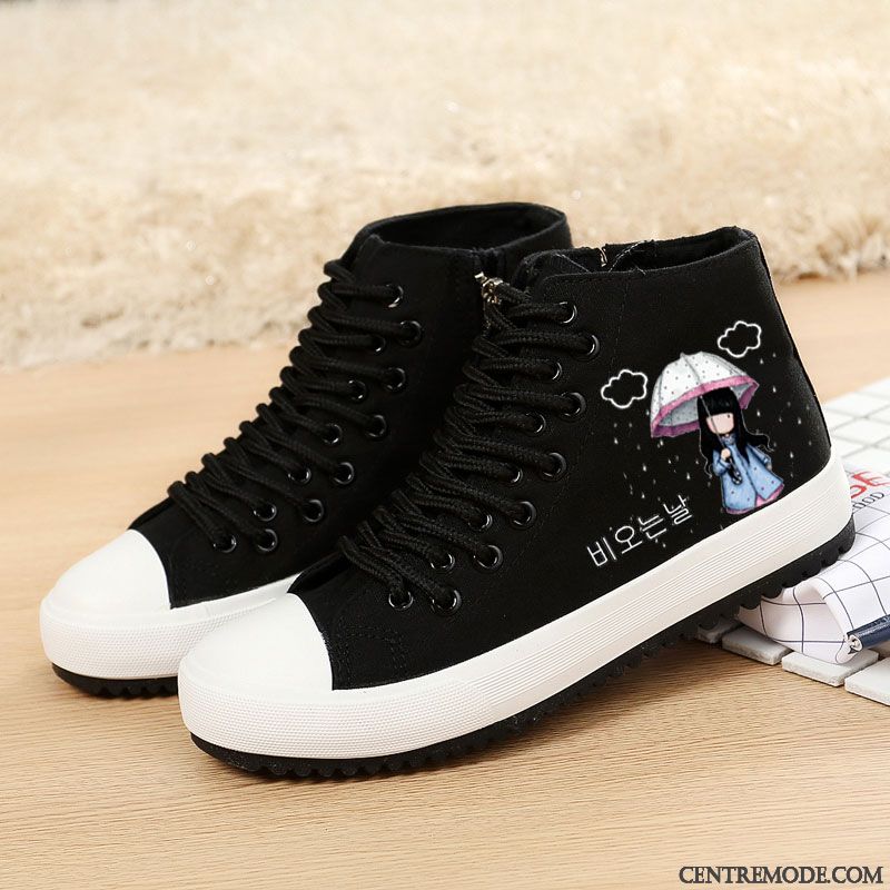 Bottes En Soldes Skate, Chaussure Skate Femme Grande Taille Vert Mousse Blanc