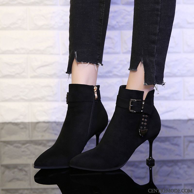 Bottes Femme Courte Escarpins Angleterre Printemps Bottes Martin Hiver