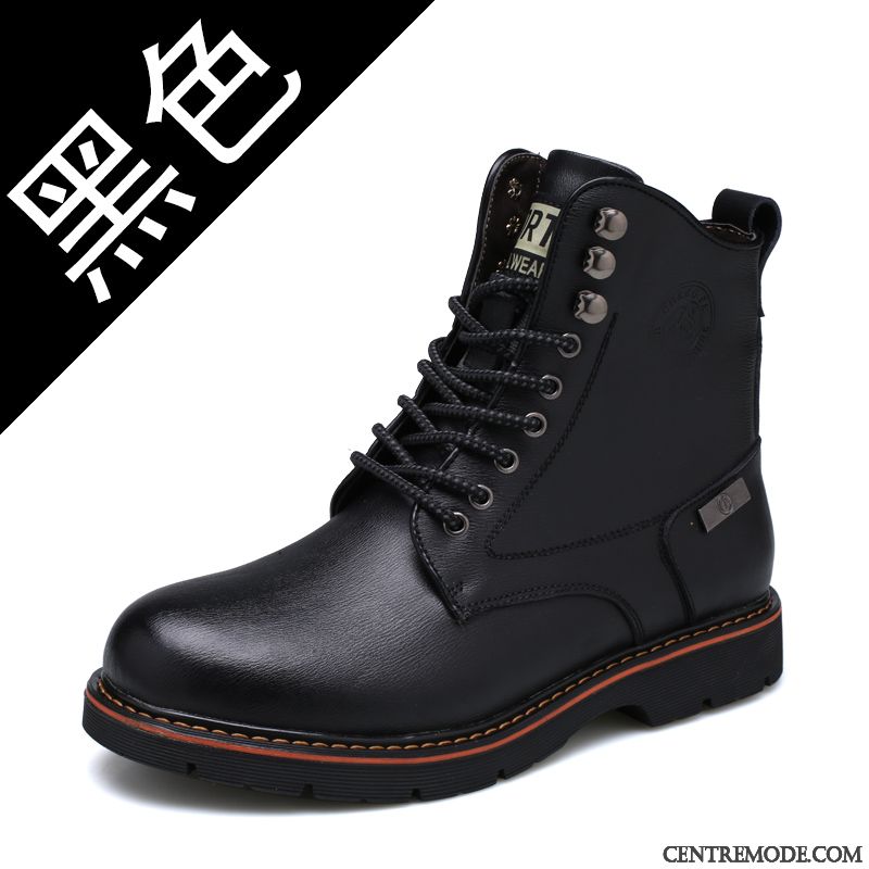 Bottes Homme Noir Cuir, Bottes En Cuir Homme Vert Vert Mousse