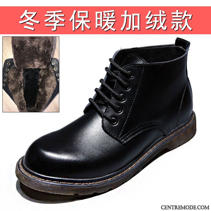 Bottes Montante Homme Soldes, Bottes Montante Cuir Gris Jaune