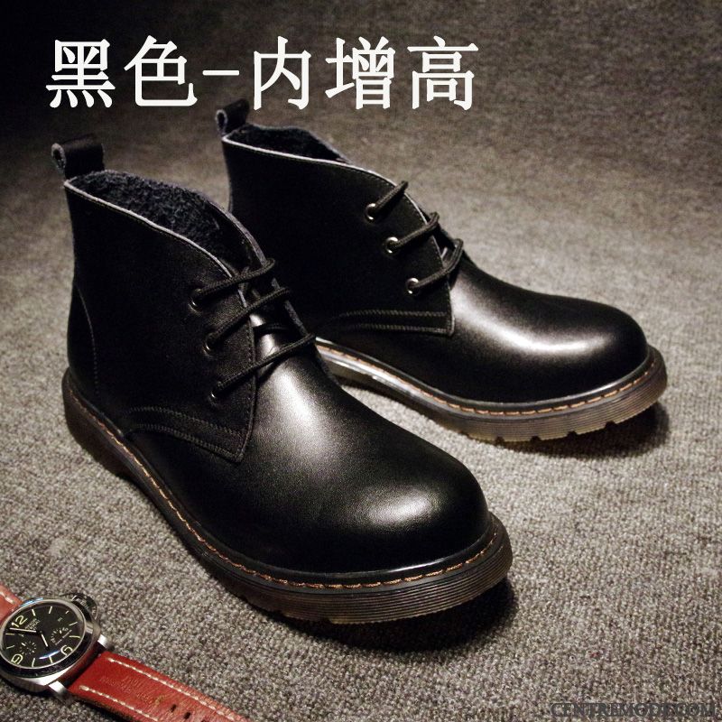Bottes Montante Homme Soldes, Bottes Montante Cuir Gris Jaune