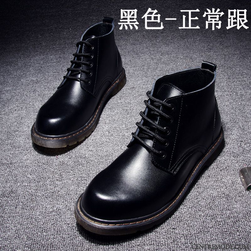 Bottes Montante Homme Soldes, Bottes Montante Cuir Gris Jaune