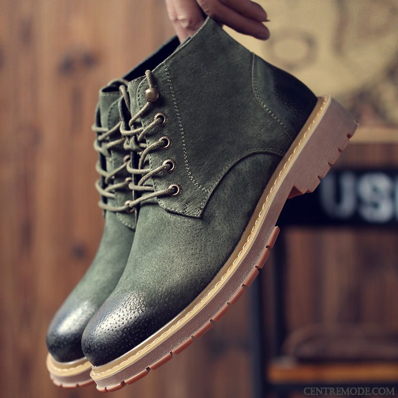 Bottes Pour Les Hommes Pierre Gris Fumé, Boots Chaussures Homme Pas Cher