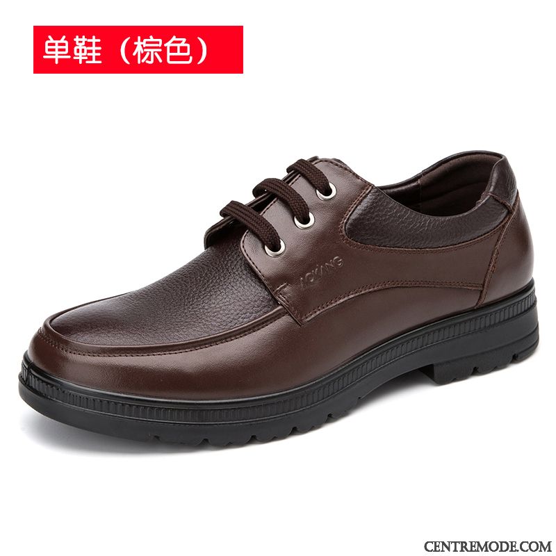 Bottine En Cuir Homme Saumon Chocolat, Bottines Marron Homme Pas Cher