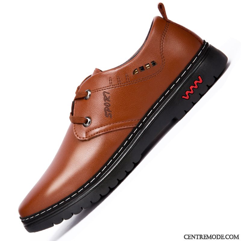 Bottines Cuir Homme Plates Sandybrown Rose Choquant, Vente En Ligne Chaussures Homme Pas Cher Soldes