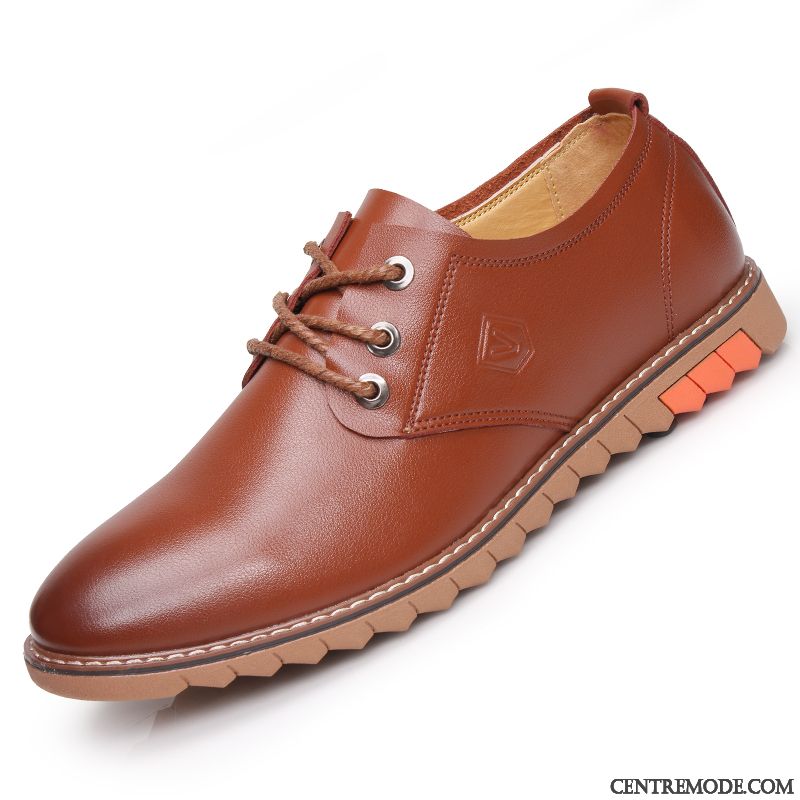 Bottines Cuir Homme Plates Sandybrown Rose Choquant, Vente En Ligne Chaussures Homme Pas Cher Soldes