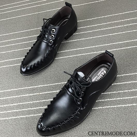 Bottines En Cuir Noir Homme, Derbies Cuir Pas Cher Or Gris Fumé