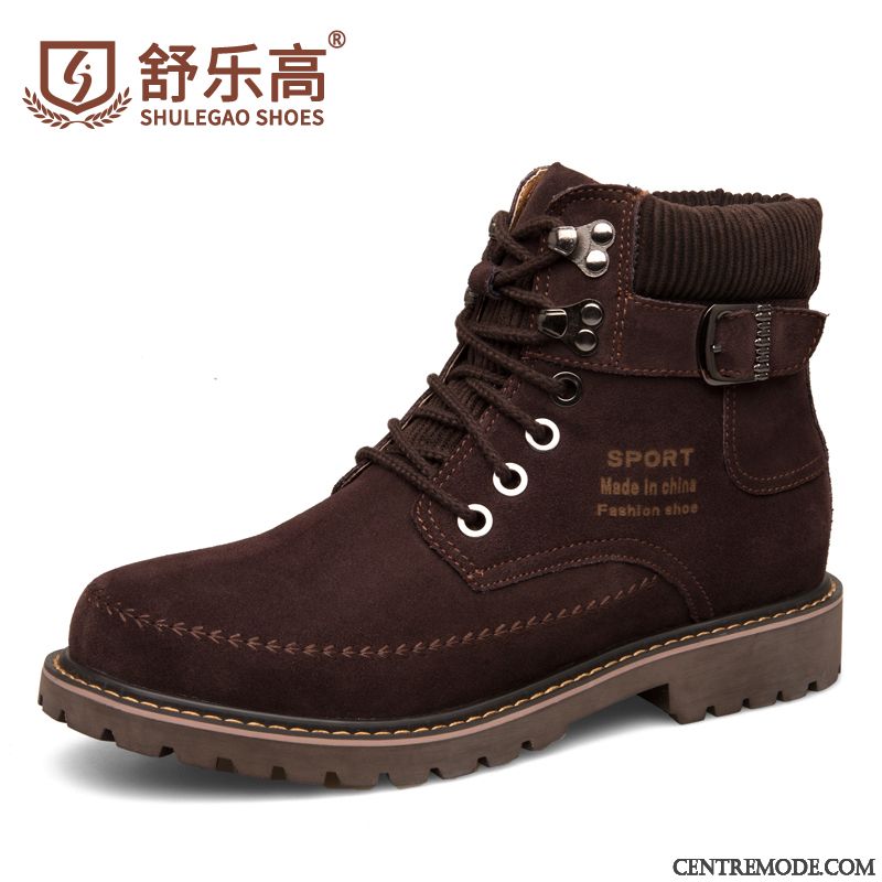 Bottines Homme Cuir, Bottes Jeune Homme Seashell Gris