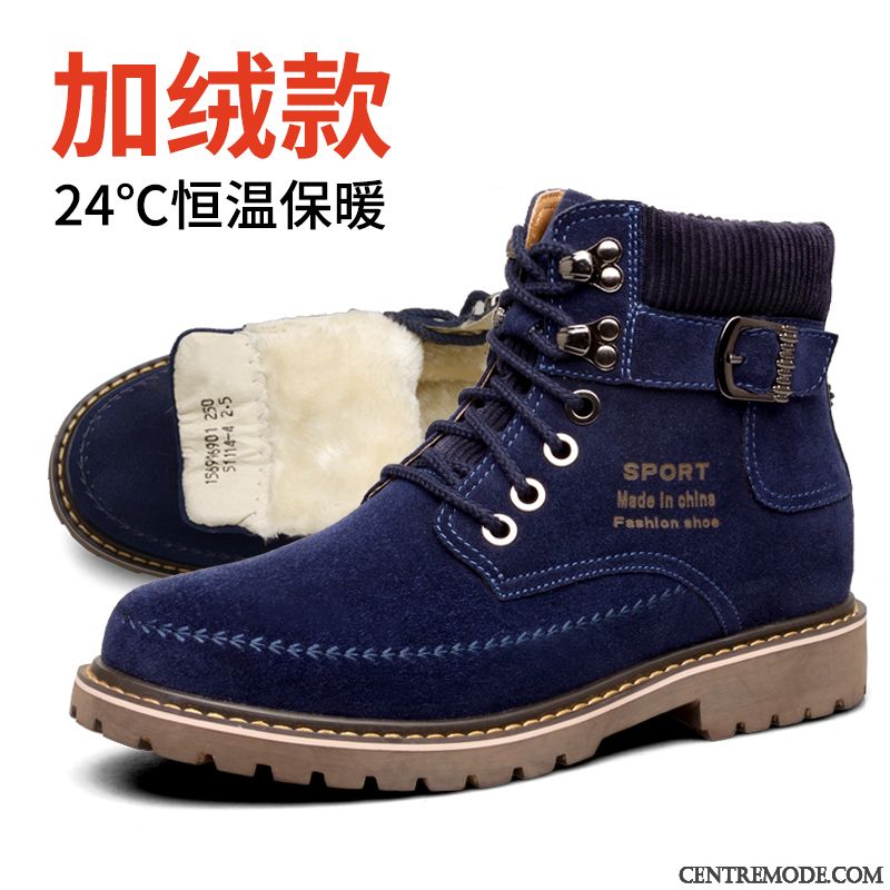 Bottines Homme Cuir, Bottes Jeune Homme Seashell Gris