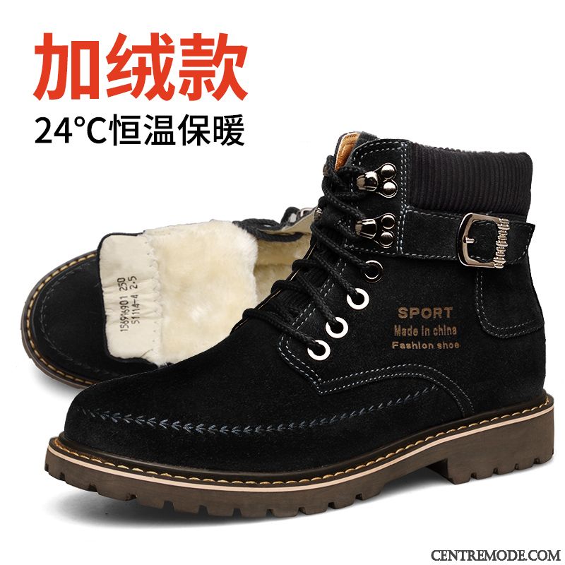 Bottines Homme Cuir, Bottes Jeune Homme Seashell Gris