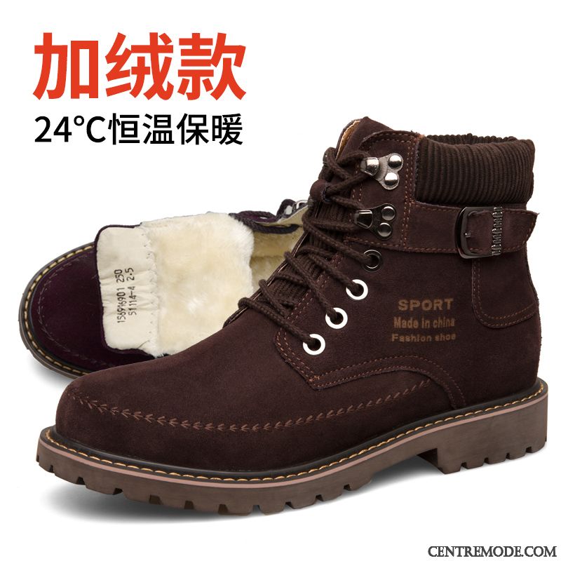Bottines Homme Cuir, Bottes Jeune Homme Seashell Gris