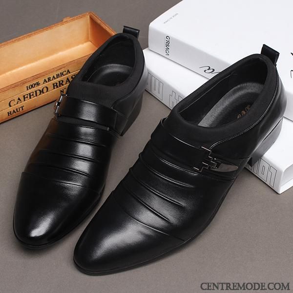 Bottines Homme Pas Cher, Bottines Plates Cuir Noir Homme Ambre Saumon