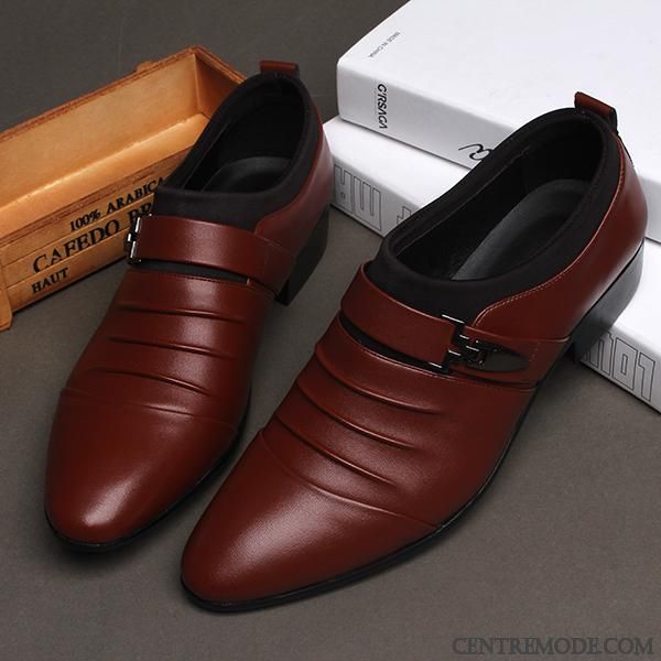 Bottines Homme Pas Cher, Bottines Plates Cuir Noir Homme Ambre Saumon