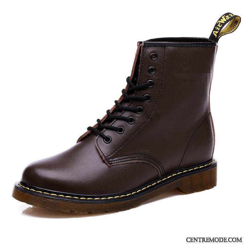 Bottines Homme Pas Cher Gris Fumé Jaune, Bottine Cuir Marron Homme Pas Cher