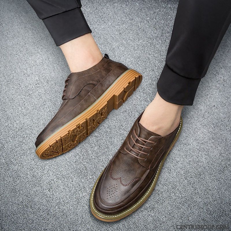 Bottines Noires Homme Pas Cher En Ligne, Boots Homme À Talon Sandybrown Peachpuff
