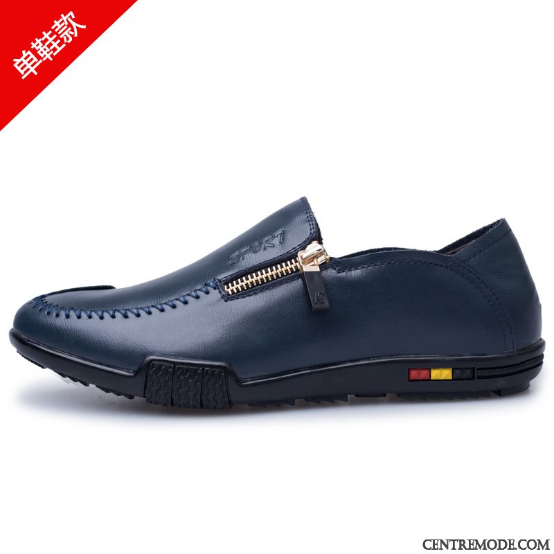 Bottines Noires Plates Pas Cher Pensée Jaune, Marque Derbies Homme