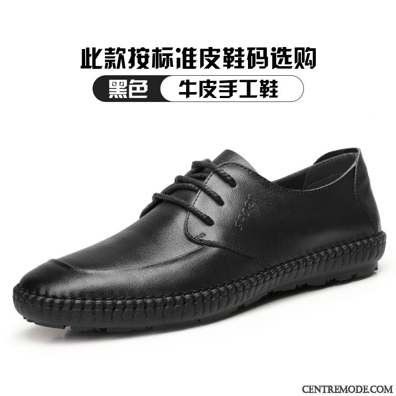 Bottines Noires Talons Jaune Bisque, Derbies Hautes Pour Hommes France