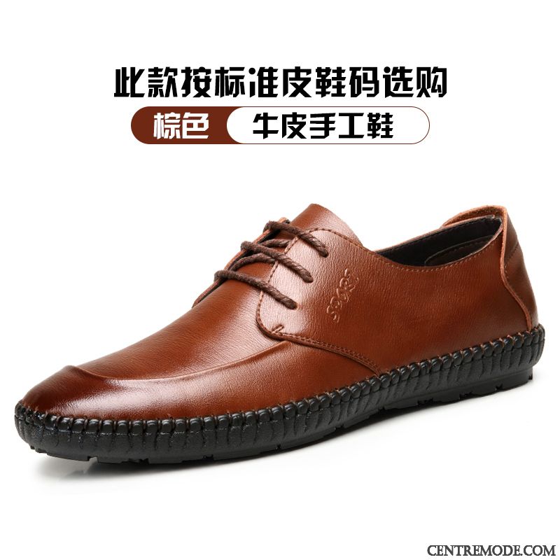 Bottines Noires Talons Jaune Bisque, Derbies Hautes Pour Hommes France