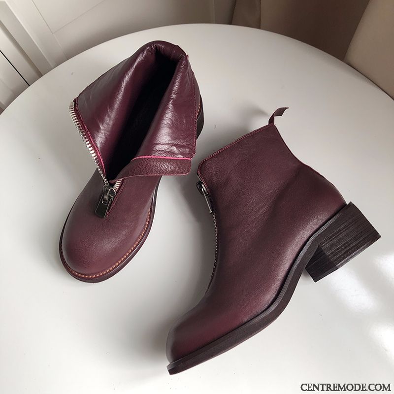 Bottines Plates Femme Cuir, Bottines Été Femme Pas Cher Vert Émeraude Vert