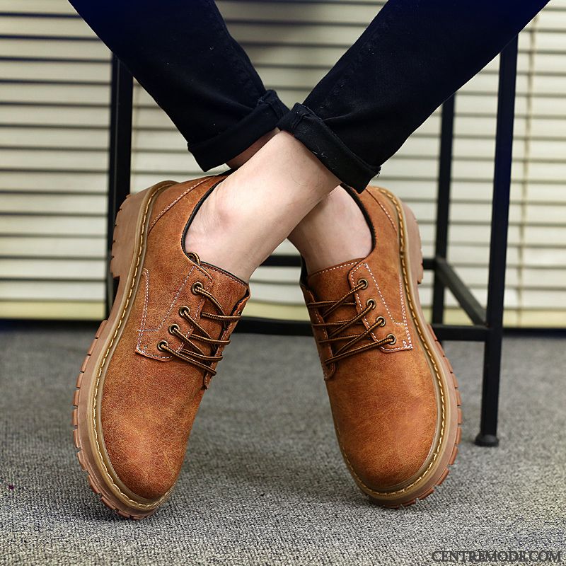 Bottines Été Homme Pas Cher, Derbies Pour Hommes Pensée Noir