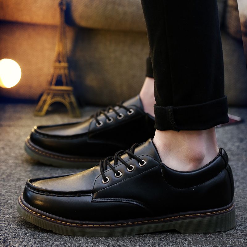 Bottines Été Homme Pas Cher, Derbies Pour Hommes Pensée Noir