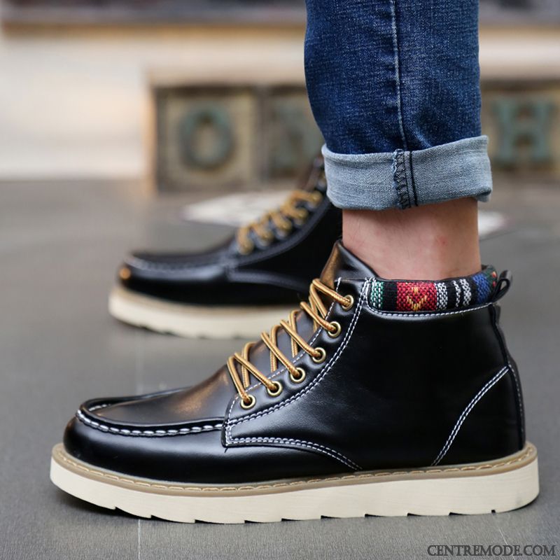 Bottines Été Homme Pas Cher, Derbies Pour Hommes Pensée Noir