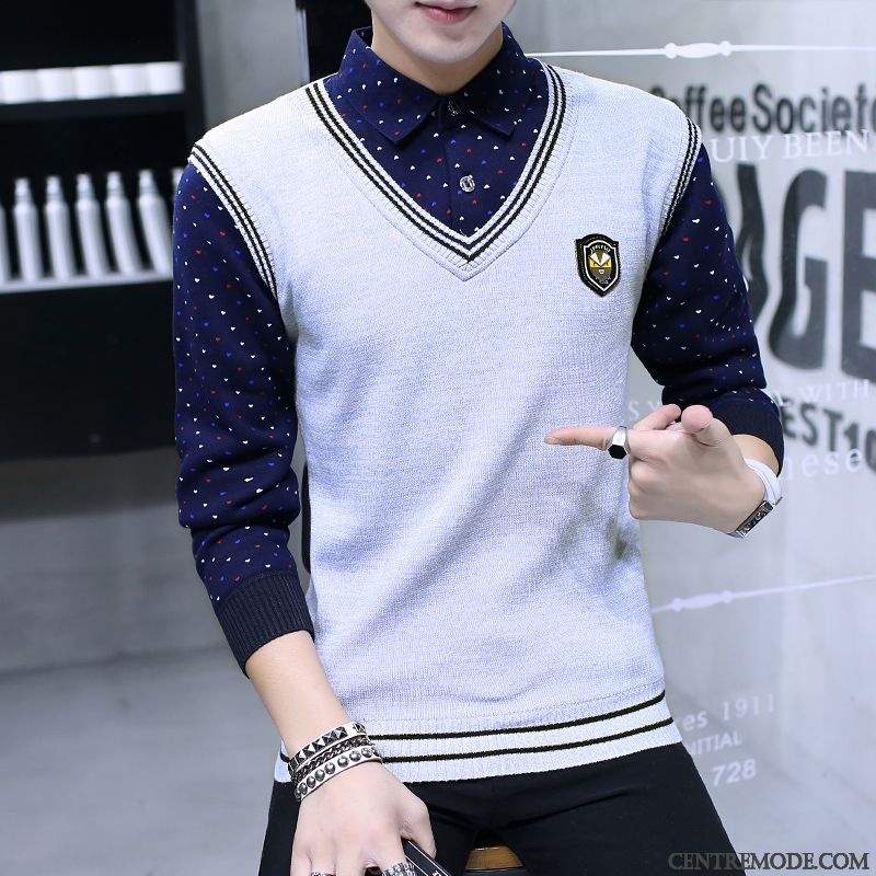 Cardigan Blanc Homme, Pull Col Roulé Homme Cachemire Bébé Rose Poudre Bleue