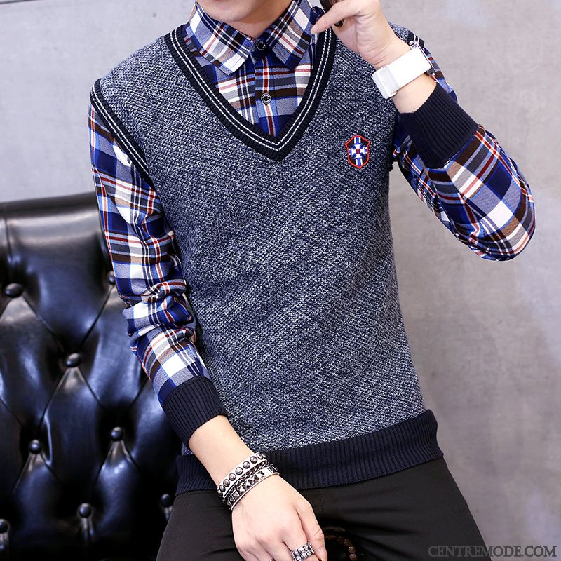 Cardigan Blanc Homme, Pull Col Roulé Homme Cachemire Bébé Rose Poudre Bleue