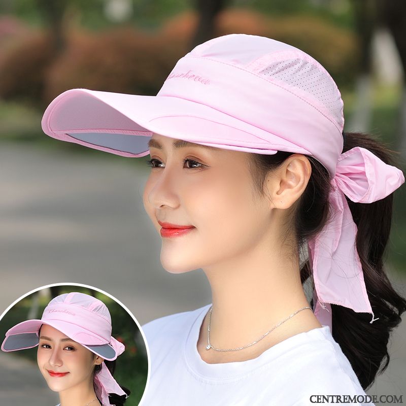 Casquette Femme Chapeau Chapeau De Soleil Été Casquette De Baseball Ombre Loisir Bleu Violet