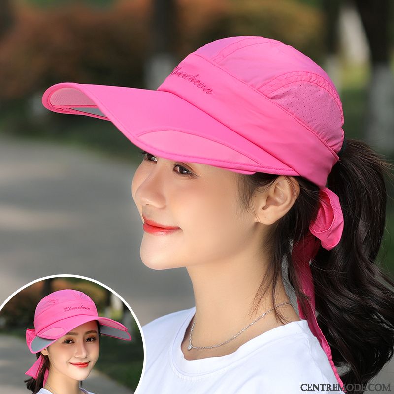 Casquette Femme Chapeau Chapeau De Soleil Été Casquette De Baseball Ombre Loisir Bleu Violet