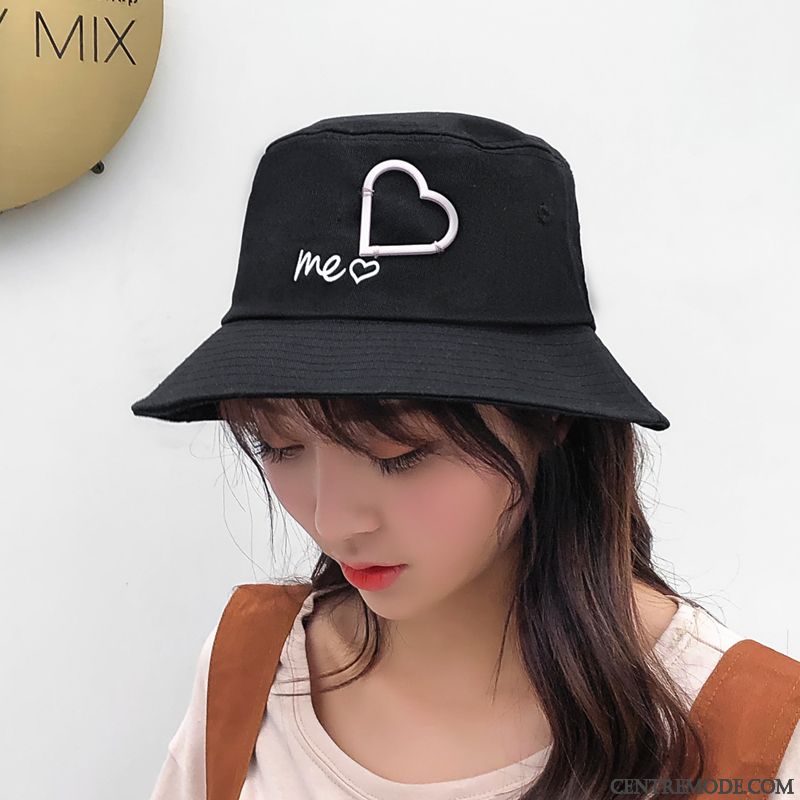 Casquette Femme Étudiant Charmant Chapeau De Pêcheur All-match Ombre Frais Jaune