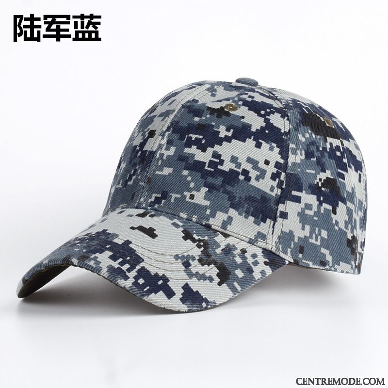 Casquette Homme Casquette De Baseball Camouflage Chapeau Vert