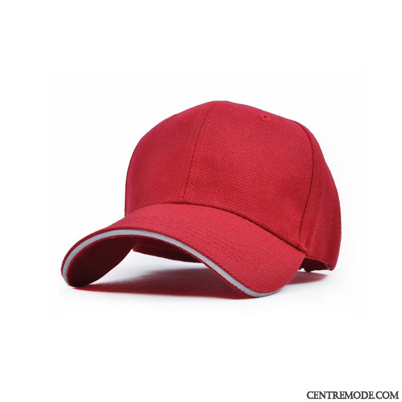 Casquette Homme Chapeau Casquette De Baseball Tourisme Ombre Rouge