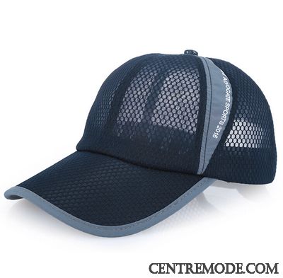 Casquette Homme Engrener Chapeau Casquette De Baseball De Plein Air Ombre Été Noir