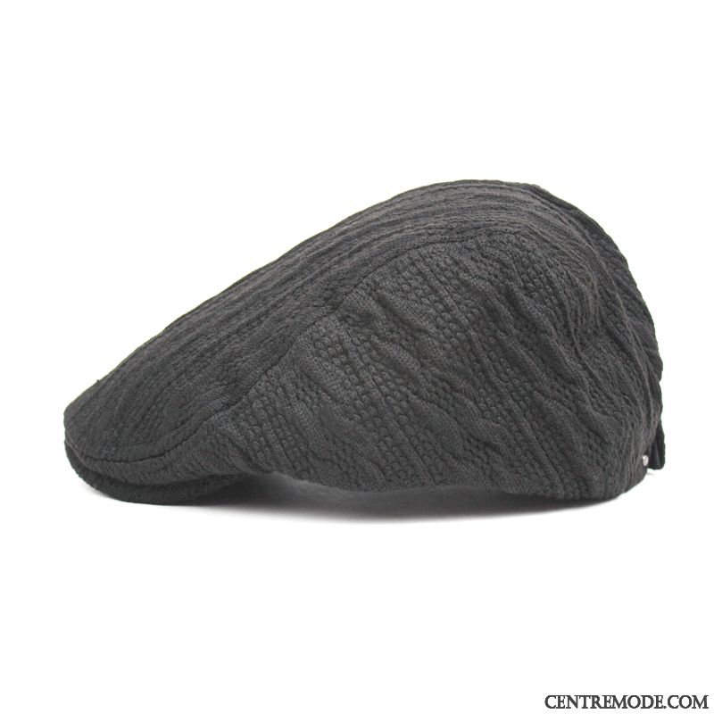 Casquette Homme Garder Au Chaud Milieu Le Nouveau Tricot Hiver L'automne