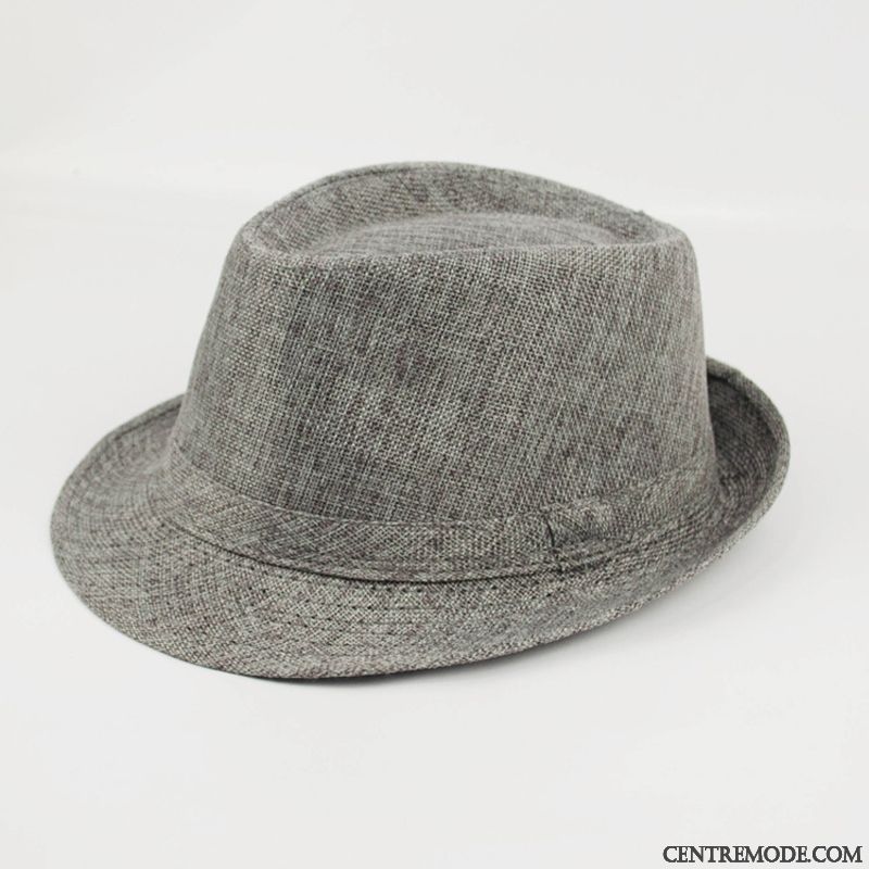 Casquette Homme Gentilhomme Chapeau Le Jazz Lavé À L'eau Montrer Tendance Bleu