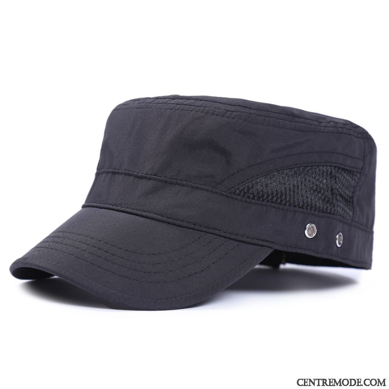 Casquette Homme Âge Moyen Crème Solaire Ombre Capuchon Plat Respirant Section Mince