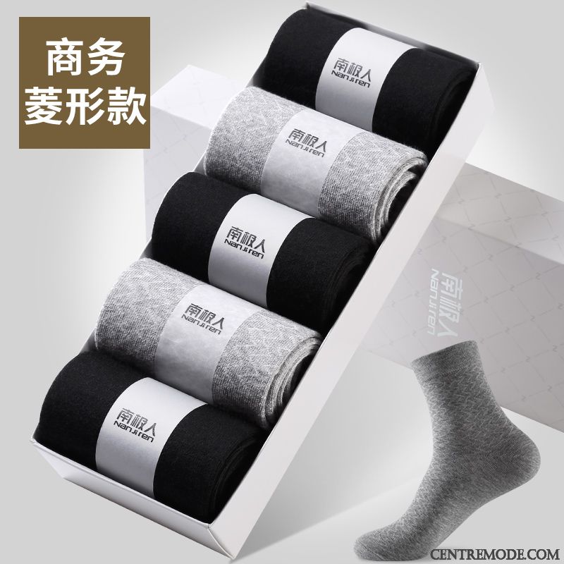 Chaussette Homme Chaussettes En Coton Chaussette Basse Coupée Chaussette Courte Section Mince Tendance Quatre Saisons Noir