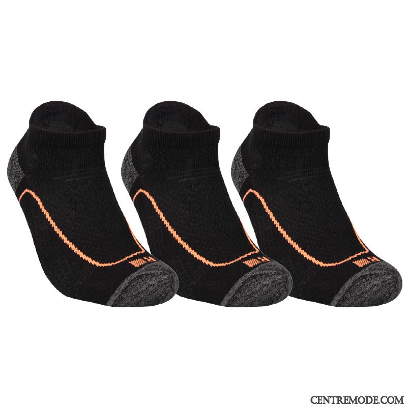 Chaussette Homme Chaussettes En Coton Serviette Faible Sport Basketball Courir Gris Clair Foncé