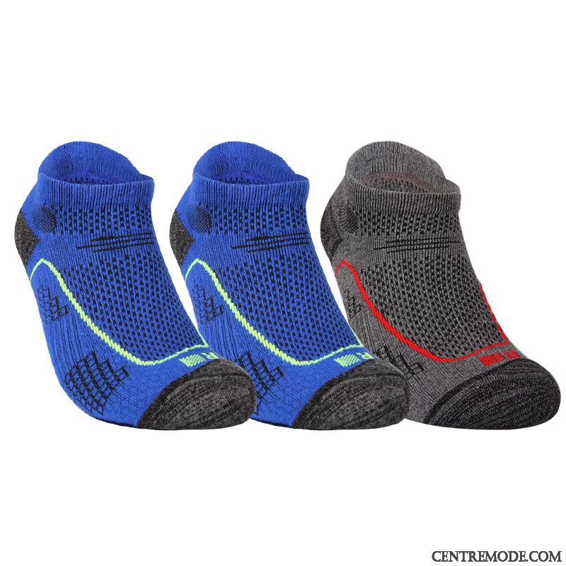 Chaussette Homme Chaussettes En Coton Serviette Faible Sport Basketball Courir Gris Clair Foncé